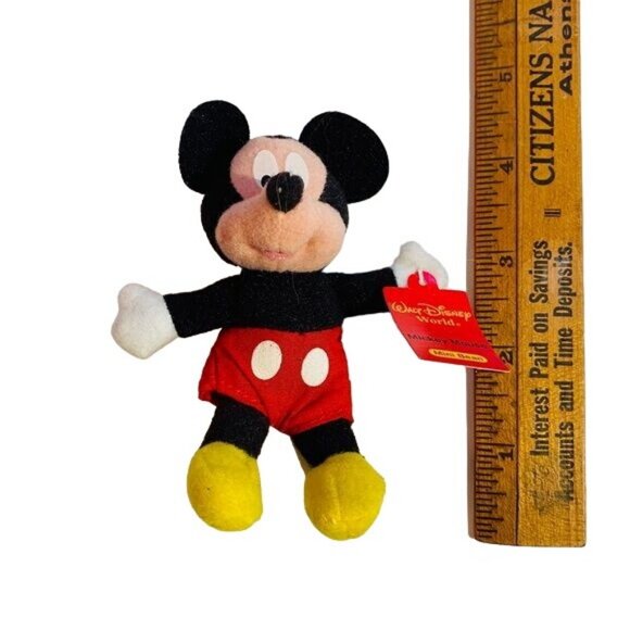 Vintage Disney Kellogg’s Mickey Walt Disney World Mickey Mouse Small Stuffed Ani - Picture 2 of 8